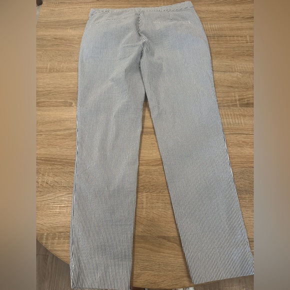 Zara Navy and White Striped Trousers - Picture 5 of 5